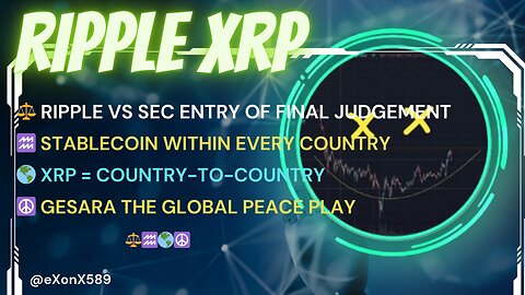 ⚖️ #RIPPLE #SEC FINAL JUDGEMENT♒️ #STABLECOIN EVERY COUNTRY🌎 #XRP = C2C☮️ #GESARA GLOBAL PEACE PLAY