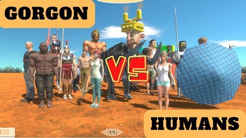 Gorgon vs Human Units - Animal Revolt Battle Simulator