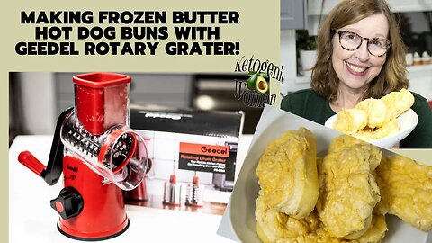 Frozen Butter Keto Hot Dog Buns | Carnivore BBBE | Review of Geedel Rotary Grater
