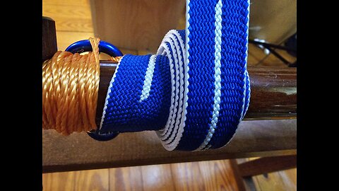 Kumihimo - Takadai Braiding Stream - 157- Gold and Lapis