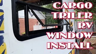CargoTrailer Conversion Part 8 - RV Window Installed