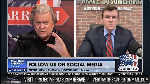Steve Bannon & James O'Keefe Discuss New HHS Whistleblower Investigation Exposing Child Trafficking