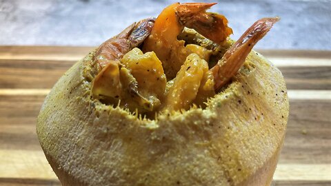 Daab Chingri I डाब चिंगरी I Bengali Prawns Recipe I Prawns Cooked Inside Coconut I India On A Plate