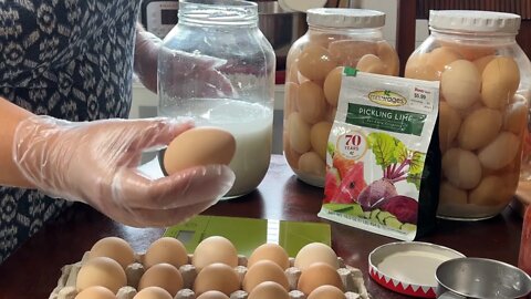 Water Glassing Eggs For Long -Term Storage