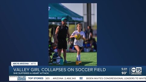 Parents speak after 12-year-old girl collapses on soccer field