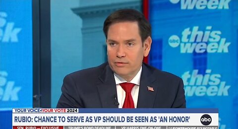 Sen Marco Rubio Addresses VP Rumors