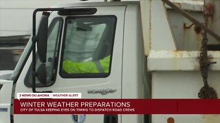 Tulsa prepares for chance rain changes to snow Tuesday night