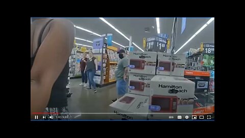 Black Walmart Shopper Punched In Face After Handcuffed - Media NOT Reporting She Tried To Bite Cop