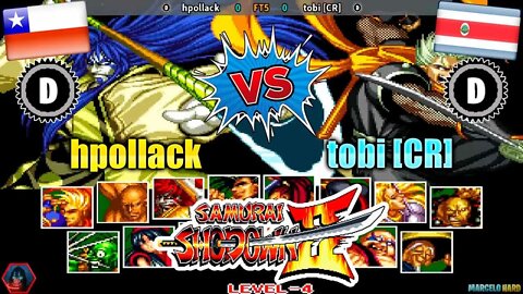 Samurai Shodown II (hpollack Vs. tobi [CR]) [Chile Vs. Costa Rica]