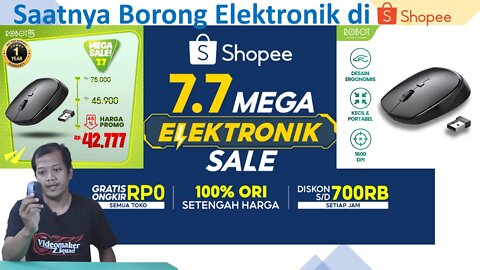 Beli Elektronik Murah di Shopee 7.7 Mega Elektronik Sale, Mouse Robot M205