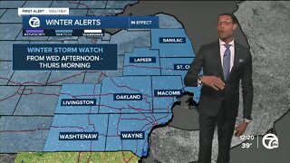 Winter storm closing in on Metro Detroit