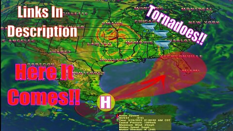 Invest 91e 2022 Headed To The Gulf Of Mexico & Tornadoes Today! - The WeatherMan Plus