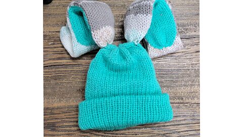 Bunny Ear Flap Hat with Magnet Button