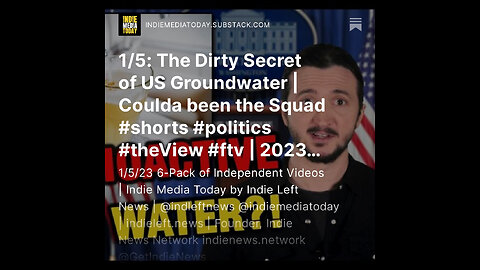 1/5: The Dirty Secret of US Groundwater | Coulda been the Squad #shorts #politics #theView #ftv