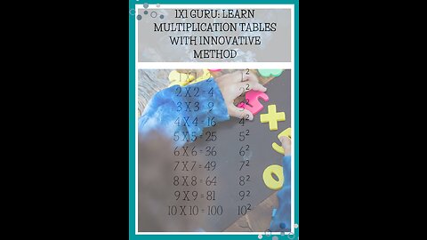 1x1 Guru: Learn multiplication tables with innovative method