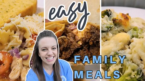 WHAT'S FOR DINNER? | 3 EASY FAMILY MEALS | 2 INSTANT POT DINNERS | DINNER INSPIRATION | NO. 86