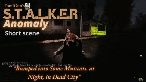 Bumped into Some Mutants, at Night, in Dead City - S.T.A.L.K.E.R Anomaly Short Scene