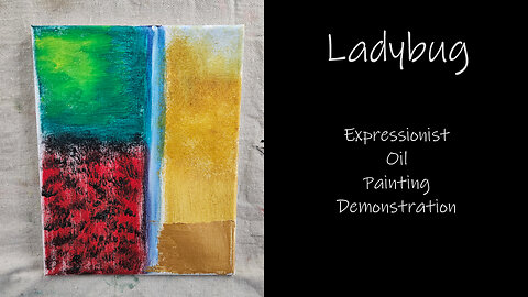 "Ladybug" Oil Painting Demonstration Expressionism #forsale