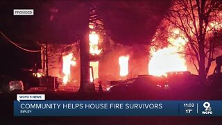 Community helps young survivors of Ripley house fire