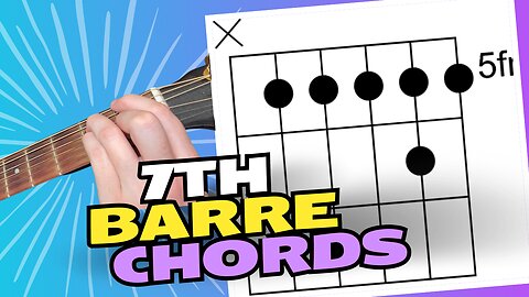 7th Barre Chords on Guitar Tutorial