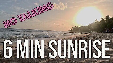 6 Minute Beach Sunrise in St. Croix US Virgin Islands