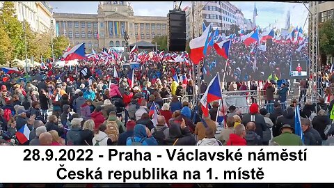 28.9.2022 - Praha - Václavské náměstí - Česká republika na prvním místě