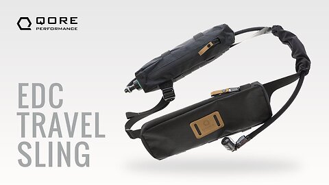 The EDC Travel Sling by Qore Performance®: smaller than a backpack, cooler than a fanny pack
