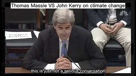 Thomas Massie sets up John Kerry for a B!t@h Slap, would love Steve Inman do commentary on this one.