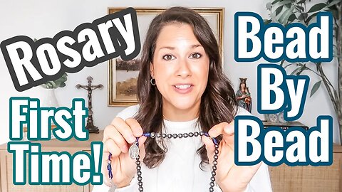 How to Pray the Rosary for Beginners ~ Bead by Bead Explained & Pray with me