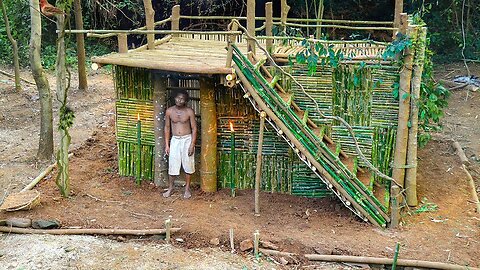 Amazing Unique Building the Most Beautiful Survival Villa House By Ancient Technology Skills