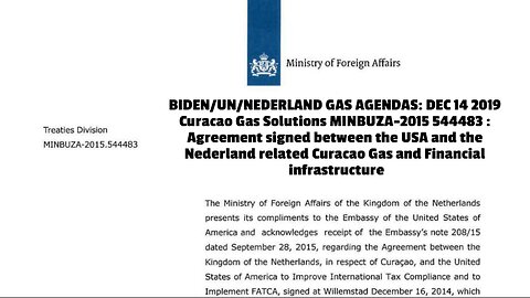 BIDEN/UN/NEDERLAND GAS AGENDAS: DEC 14 2019 Curacao Gas Solutions MINBUZA-2015 544483 : Agreement si
