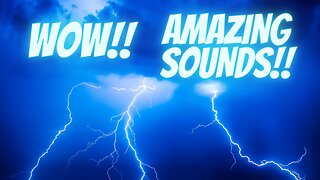 Amazing Sounds For Sleeping // Lightning Thunder Rain Storm ✅✅