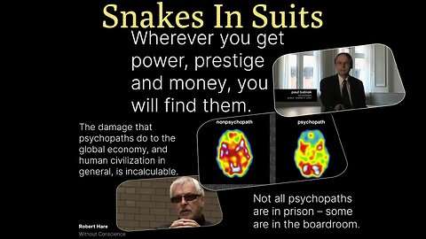Snakes In Suits - How Psychopaths Deceive Us
