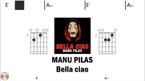 MANU PILAS Bella ciao - Guitar Chords & Lyrics HD