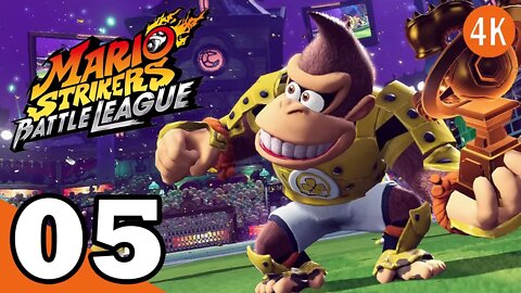 Mario Strikers Battle League Walkthrough 100% Part 5- Hard [NSW/4K] [Commentary By X99]