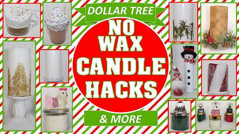 Genius Candle Hacks | NO WAX MELTING REQUIRED | Dollar Tree & more 🎄Christmas Edition 🎄15+ ideas!
