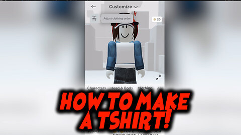 How to Make a T Shirt in Roblox Mobile