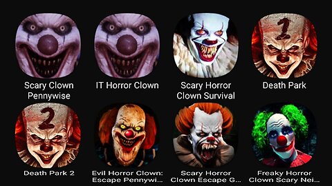 Scary Clown Pennywise, IT Horror Clown, Scary Horror Clown Survival, Death Park, Death Park 2....