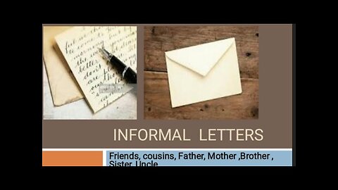Informal letter | How to write an informal letter | Format | Example