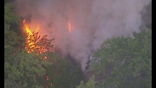 Crews battle fires at two homes on Detroit's west side