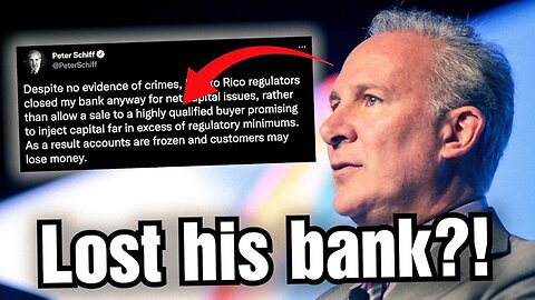 Peter Schiff's Bank CLOSED in Puerto Rico, gets Crash Course in why people are moving to ₿itcoin! 🏦