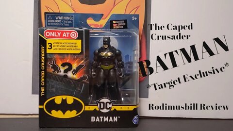 Spin Master DC The Caped Crusader BATMAN with Mystery Accessories Figure Review *TARGET EXCLUSIVE*