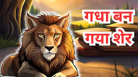 शेर की खाल में गधे की कहानी | गधा बन गया शेर | sher ki khal me gadha | kids moral hindi story