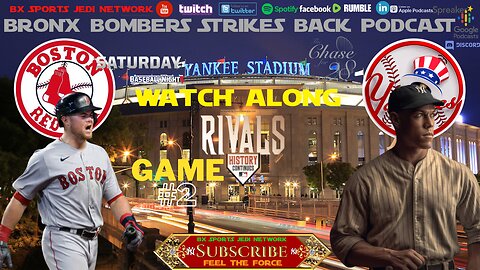 ⚾The Rivalry Yankee's vs Red Sox - Tanner Houck vs Domingo German GM#2 LIVE WATCH-ALONG