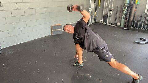 Flow Friday: (Dumbbell Lunge Position Windmill)
