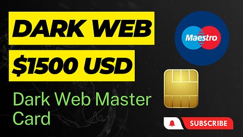 Dark Web Credit Card Market! First Buy Deep Web Visa Card $1500 @119 On Dark Net!