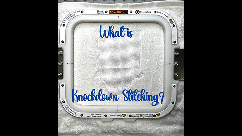 What is a Knockdown stitch in embroidery
