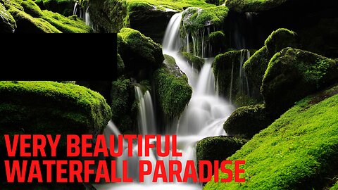 very beautiful waterfall paradise