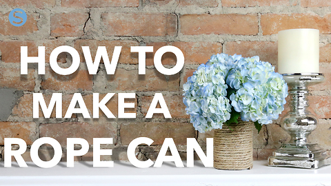 Easy & useful DIY craft: How to make a rope can