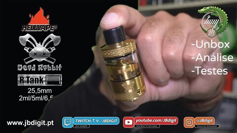 [PT] Hellvape R TANK (Dead Rabbit) 25,5mm 2ml/5ml/6,6ml - Um coelho sem orelhas?